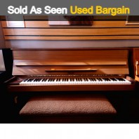 Used Hellas Satin Teak 108 Upright Piano Sold As Seen Bargain Used Hellas Satin Teak 108 Upright Piano Sold As Seen Bargain